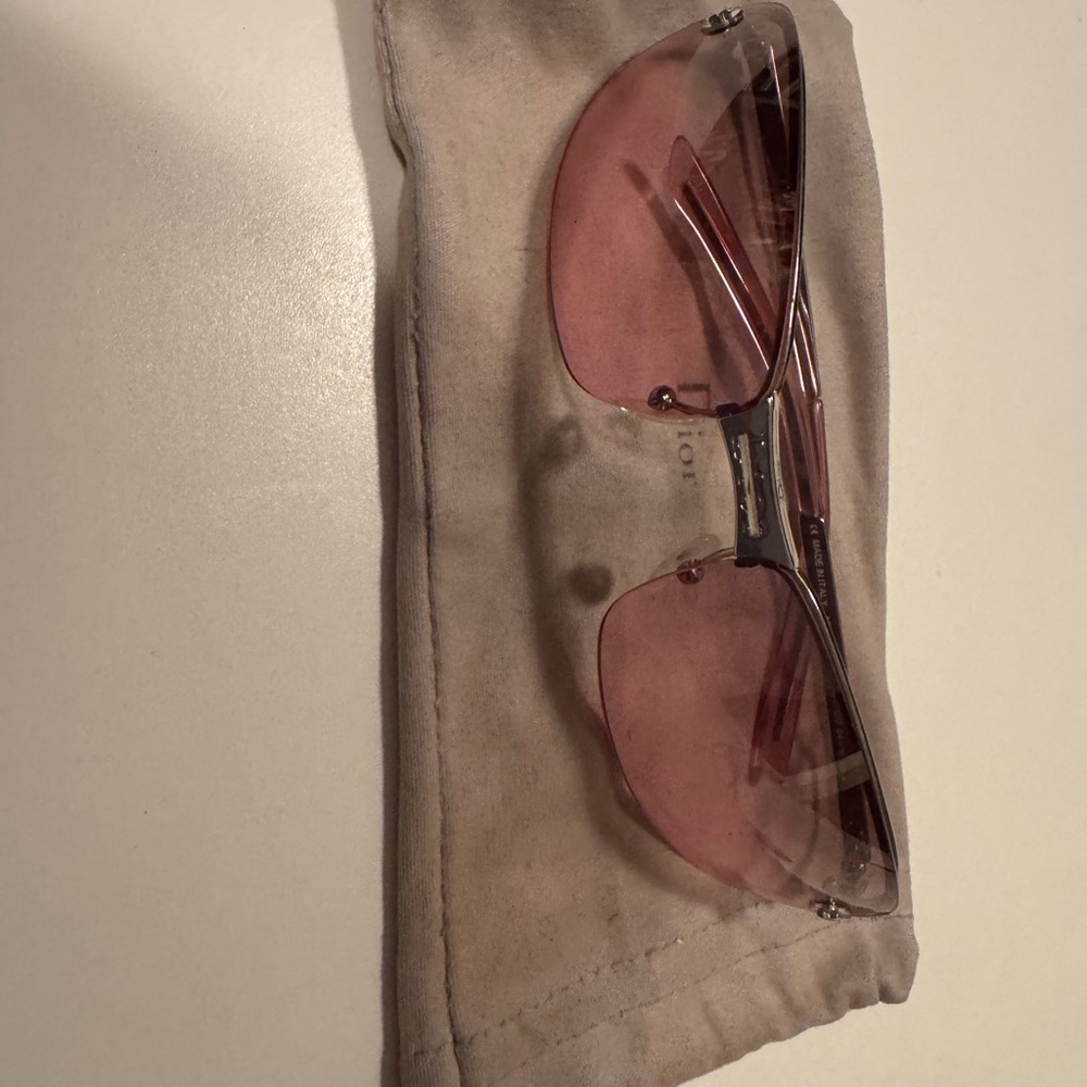 Pink Sunglasses with Case